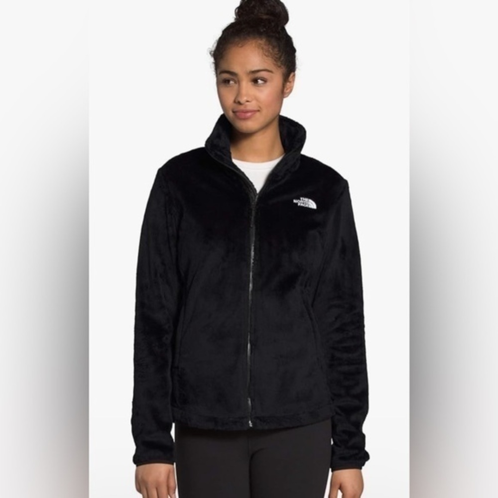 THE NORTH FACE Women's Osito Fleece Jacket‎ Pure Black Outdoors Fall Size MEDIUM